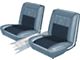 Seat Covers - Pair Of Front Bucket - Ranchero 500XL - Blue L-2287 With Blue L-2946 Inserts
