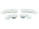 Seat Hinge Covers - 2 Pieces - White - For Inner Hinge - Ford Galaxie With Bucket Seats