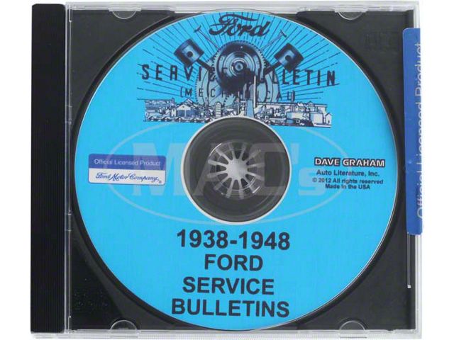 1938-1948 Ford Service Bulletins (CD-ROM)