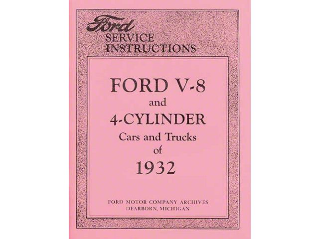 Service Instructions - 88 Pages - Ford