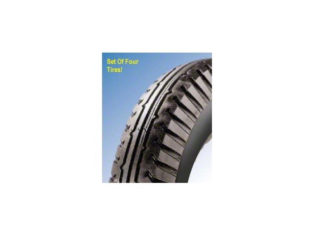 Set Of Four Tires, 4.50 X 21 Blackwall, Firestone Brand