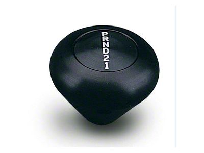 Shift Knob, Lokar, Black Anodized Aluminum, Mushroom Shape, 4-Speed, GM 700R4/200R4/4L80/4L80E/4L60/4L60E Automatic Transmission