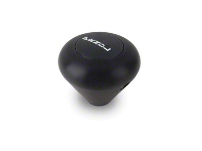 Shift Knob, Lokar, Black Anodized Aluminum, Mushroom Shape, GM Powerglide Automatic Transmission