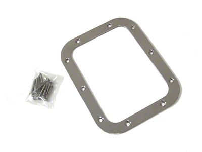 Shifter Boot Ring, Rectangular, Polished Stainless, Lokar (55-57 Chevy Bel Air; 55-57 Chevy 150; 55-57 Chevy 210; 55-57 Chevy Nomad)