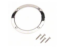 Shifter Boot Ring, Round, Polished Stainless, Lokar