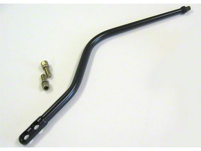 Shifter Lever, Lokar, Double Bend, 16-Inch, for Tremec/Borg Warner T5, T45, T56 Manual Transmissions, Midnight Series