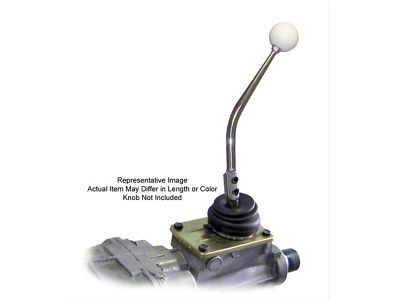Shifter Lever, Lokar, Single Bend, for Tremec TKO 500 and TKO 600 Manual Transmissions, Chrome Finish