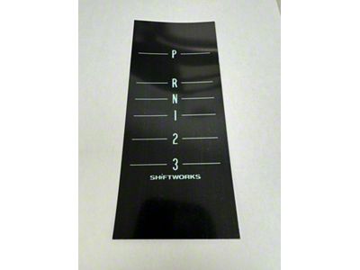 Shiftworks Console Indicator Lens Adapter; 3-Speed Reverse Order (70-72 Camaro)