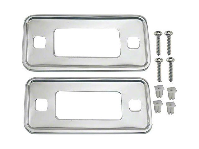 Side Marker Light Bezels - Polished Stainless Steel With Foam Backing - Front Or Rear - Right Or Left