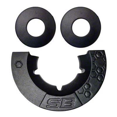 Smittybilt Ecklers 3/4-Inch D-Ring Shackle with Isolator; Black 23047B