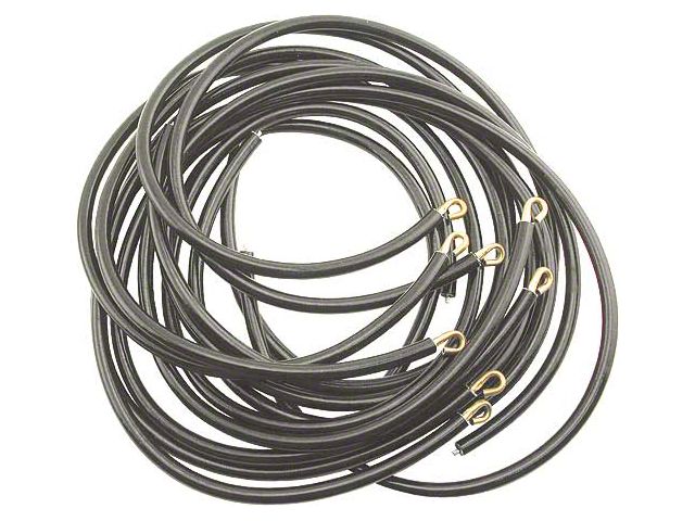 Spark Plug Wire Set/ Black/ Hook End