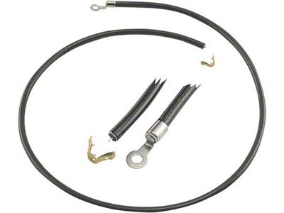 Spark Plug Wires/ Black W/ Ring End