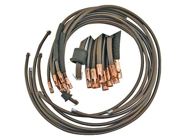 Spark Plug Wire Set - Brown - Like Original - V8 - Ford Passenger