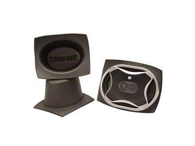 Speaker Baffles - Pair - 6 x 8 Oval Slim