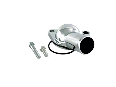 Spectre Angled Water Neck Thermostat Housing; Chrome (67-73 V8 Camaro)