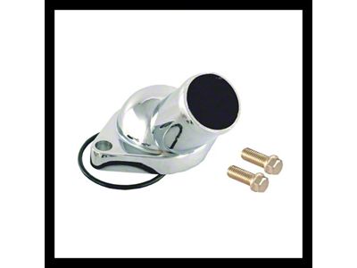 Spectre Straight Water Neck Thermostat Housing; Chrome (67-68 Small Block V8 Camaro)
