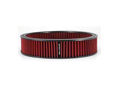 Spectre High Performance Replacement Air Cleaner; Red (65-73 Corvette C2 & C3 w/ 4-Barrel Carburetor)