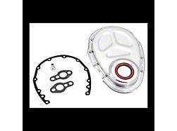 Spectre Steel Timing Chain Cover; Chrome (57-93 Small Block V8 Corvette C1, C2, C3 & C4)