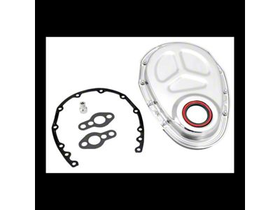 Spectre Steel Timing Chain Cover; Chrome (57-93 Small Block V8 Corvette C1, C2, C3 & C4)
