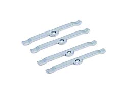 Spectre Valve Cover Spreader Bars; Chrome (55-74 Small Block V8 Corvette C1, C2 & C3)