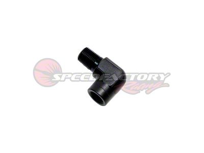 SpeedFactory Racing 90-Degree Adapter Fitting; 1/8-Inch NPT Male to 1/8-Inch NPT Female