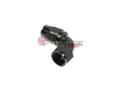 SpeedFactory Racing 90-Degree Hose End Fitting; 16AN; Black Anodized