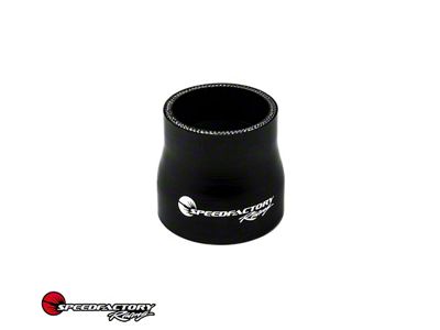 SpeedFactory Racing Silicone Reducer Coupler; 2.50-Inch to 2.75-Inch; Black