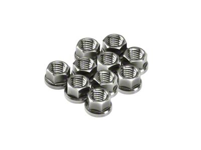 SpeedFactory Racing Titanium 6-Point Nut Kit; M8x1.25mm; Raw; 10-Piece