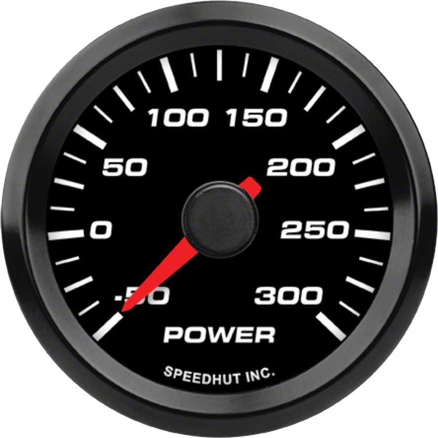Speedhut Universal EK EV Series AEM 2-1/16-Inch Power Gauge; -50 to 300 ...