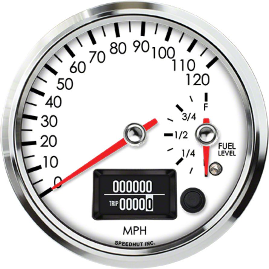 Faria 32816 Euro Black 4 Inch Speedometer 60MPH -gps