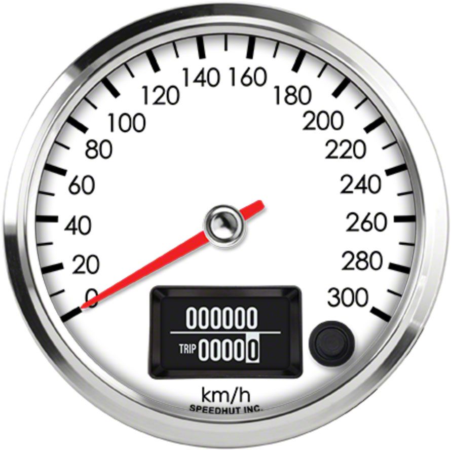 Three Wheel Speedometer Speedhut Universal EK Legacy Series 4-Inch GPS Speedometer 300 KM/H R4 ...