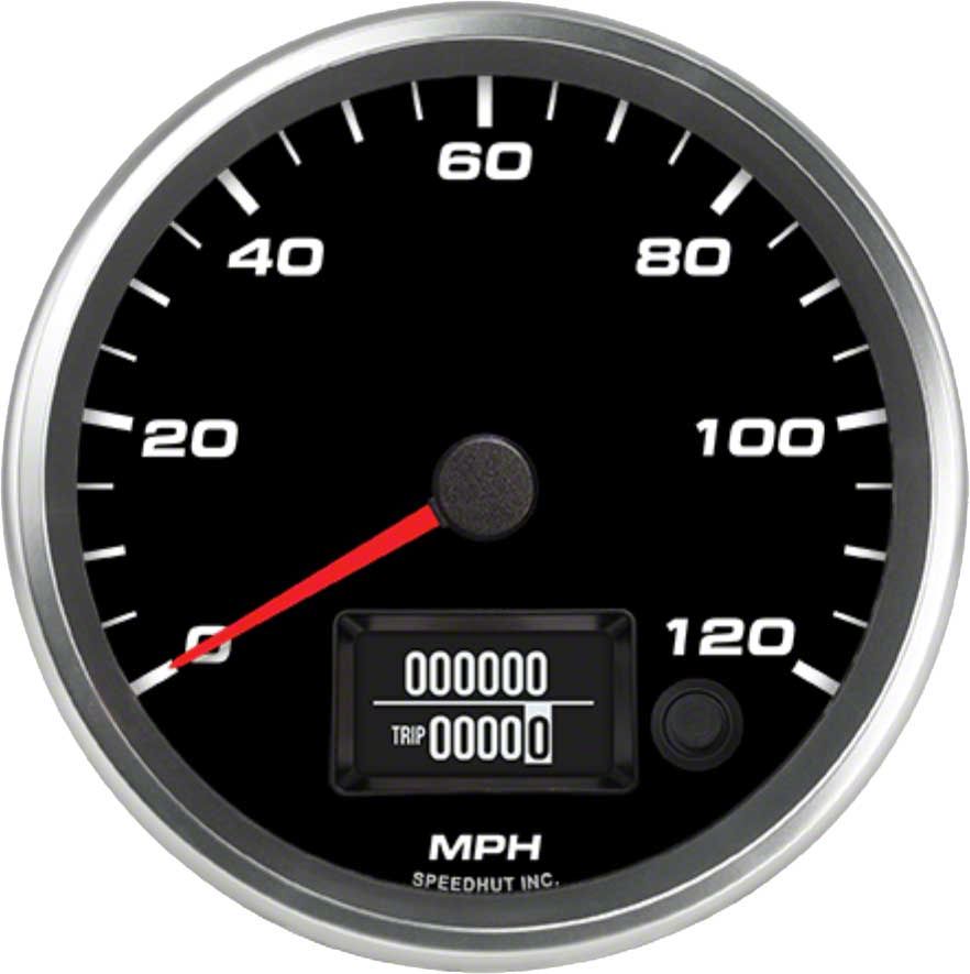 Speedometer Shopping Speedhut Universal EK Revolution Series 4-1/2-Inch GPS Speedometer with ...
