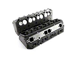 Speedmaster Chevy 350 175cc Straight Plug Aluminum Assembled Cylinder Heads; Hydraulic Flat Tappet