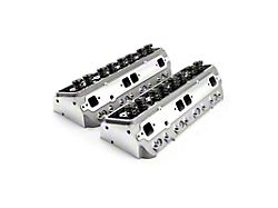Speedmaster Chevy 350 205cc Straight Plug Aluminum Assembled Cylinder Heads; Solid Flat Tappet