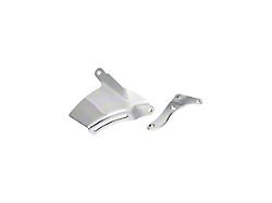 Speedmaster Chevy 350 High Mount Alternator Bracket Kit for Long Water Pump; Passenger Side; Chrome (Universal; Some Adaptation May Be Required)