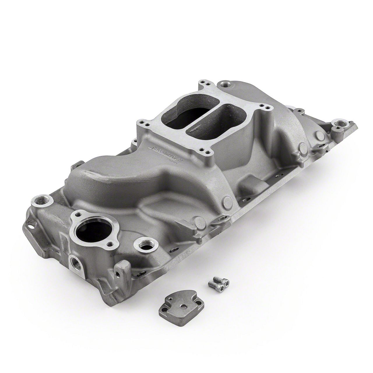 Speedmaster Ecklers LowRise Oval Port Aluminum Intake Manifold; Satin 1 ...