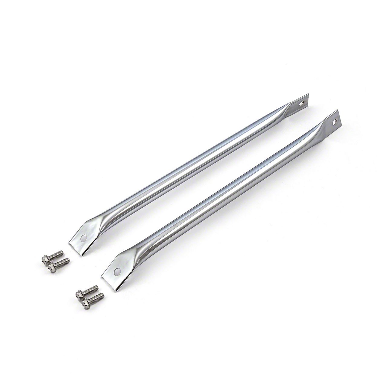 Speedmaster Ecklers Radiator Support Bars; Chrome PCE189.1001 (67-69 ...