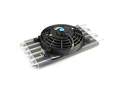 Speedmaster Flat Transmission Oil Cooler and Electric Thermo Fan Kit; 15.50-Inch x 7.50-Inch (Universal; Some Adaptation May Be Required)