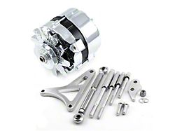 Speedmaster Ford 289/302 Windsor 100 Amp V-Belt High Output Alternator and Bracket Kit; Chrome (Universal; Some Adaptation May Be Required)