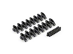 Speedmaster Ford 351 Cleveland Ultra Black Chromoly Roller Rocker Arm Set; 7/16-Inch Stud; 1.73 Ratio