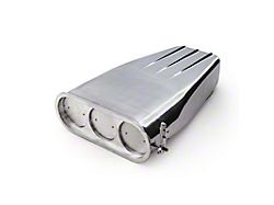 Speedmaster Single or Dual Carburetor Aluminum Bug Catcher Finned Hood Scoop; Polished (Universal; Some Adaptation May Be Required)