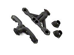 Speedmaster 1-5/8-Inch Shorty Headers for Straight Plug Cylinder Heads; Black (55-57 Small Block V8 150, 210, Bel Air, Nomad)