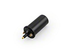 Speedmaster 12-Volt Round Oil Filled Ignition Coil with Male Connection; Black (Universal; Some Adaptation May Be Required)