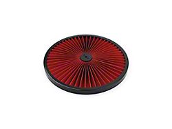 Speedmaster 14-Inch Extreme Style Washable Air Cleaner Top with Black Outer Ring (Universal; Some Adaptation May Be Required)