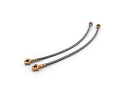 Speedmaster 18-Inch Stainless Steel Brake Hoses with Hardware; 7/16-Inch Banjo (Universal; Some Adaptation May Be Required)