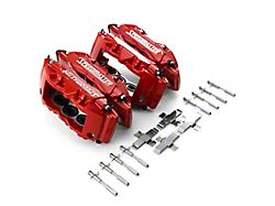 Speedmaster 6-Piston Billet Brake Calipers; Front and Rear; Red (Universal; Some Adaptation May Be Required)