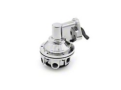 Speedmaster Chevy 350 High Volume Mechanical Fuel Pump; 3/8-Inch NPT; Chrome (Universal; Some Adaptation May Be Required)