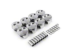 Speedmaster Chevy 383 Flat Top Forged Pistons; 4.000-Inch Bore