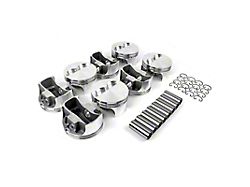 Speedmaster Chevy 383 Flat Top Forged Pistons; 4.060-Inch Bore