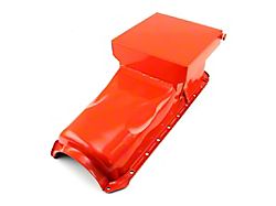 Speedmaster Chevy 454 Drag Rear Sump Oil Pan for 2-Piece Rear Main; 6-Quart; Orange (Universal; Some Adaptation May Be Required)